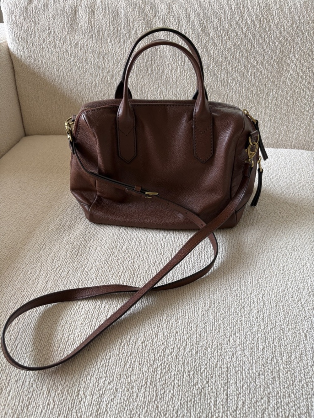 Fossil Leather Crossbody Bag